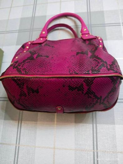 Rare vintage dkny Purple Snake Print Bag Y2K McBling Satchel