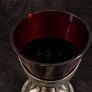 Vintage Ruby Red Glass Goblet / Decorative Holder Image 4
