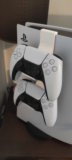 PS5 Dual Controller Mount Console Clip-On, No Screws Required