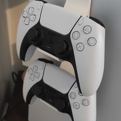 PS5 Dual Controller Mount Console Clip-On, No Screws Required