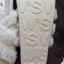 New Ladies  Ice  Green Fluffy Slippers Size 5 Image 2