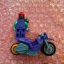 Lego Purple Bike with Joker figure with Carnage head Image 5