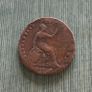1854 Queen Victoria Early Copper Halfpenny Coin Image 2
