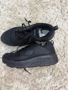 Skechers Work slip resistant shoes in black, size UK 9 / EU 43