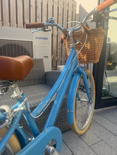 24" Hartington Blue Bike with basket