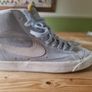 Nike shoesLightly used Nike Blazer Mid '77 PRM Vintage Bone Coconut Milk Grey/Light Blue   Mens Size 10/45 Image 6