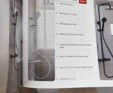 Cascade shower valve