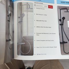Cascade shower valve