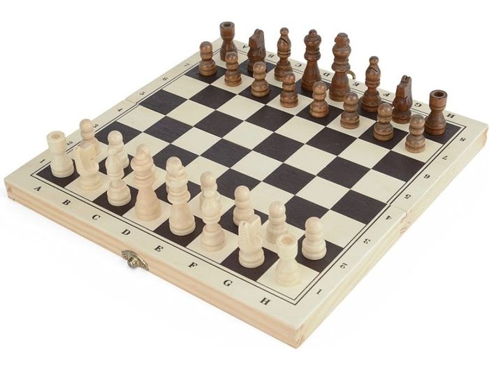 Draughts And Backgammon Game Board, 3-in-1 Board Games for Kids And Adults, White (FREE POSTAGE)