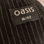 Oasis Black Pin Striped Skirt Image 6