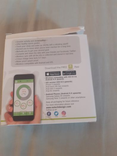 Nuband Activ + Fitness Monitor Brand New