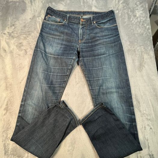 Armani JO6 Jeans Mens Selvedge Jeans W33 L32 Indigo Denim Slim
