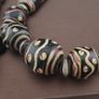 Antique Venetian Style Handmade Glass Beads Strand Necklace 24 inches Image 3