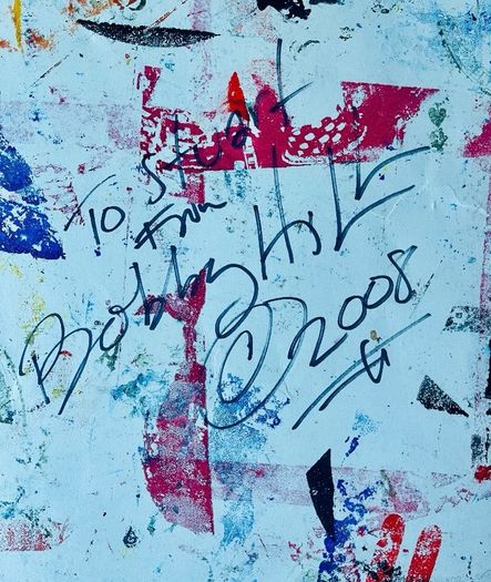 Original signed mix media painting by New York artist Bobby Kareem Hill