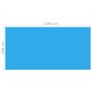 Rectangular Pool Cover 1200x600 cm PE Blue Image 2