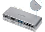 Rocketek Mini Dock Combo USB 3.0 Hub + HDMI 4K@30Hz & SD/TF Card Reader Aluminum Alloy (Brand New/Warranty)