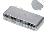 Rocketek Mini Dock Combo USB 3.0 Hub + HDMI 4K@30Hz &amp; SD/TF Card Reader Aluminum Alloy (Brand New/Warranty)