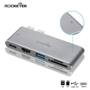 Rocketek Mini Dock Combo USB 3.0 Hub + HDMI 4K@30Hz & SD/TF Card Reader Aluminum Alloy (Brand New/Warranty)