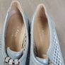 Brand new pair of silvery blue mesh shoes from CINDERS Image 3