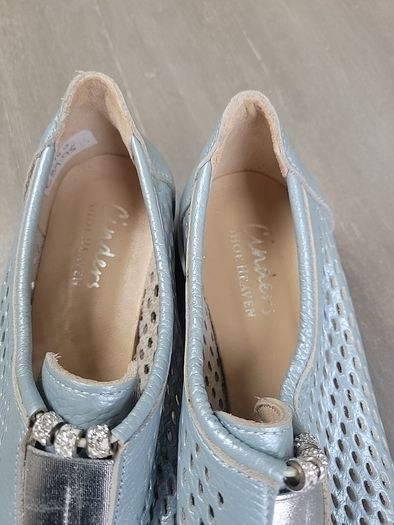 Brand new pair of silvery blue mesh shoes from CINDERS