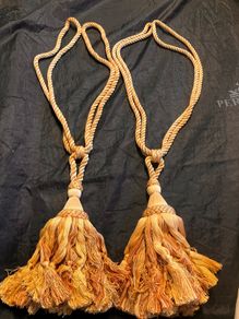 Matching heavy curtain tie backs