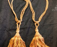 Matching heavy curtain tie backs