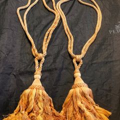 Matching heavy curtain tie backs