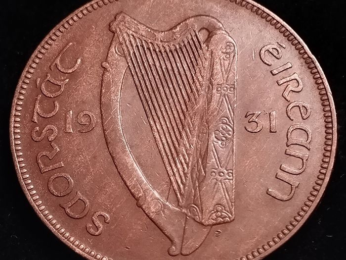 #533 - Ireland - 1931 - One Penny - KM.3