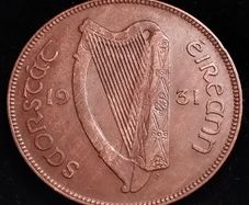 #533 - Ireland - 1931 - One Penny - KM.3