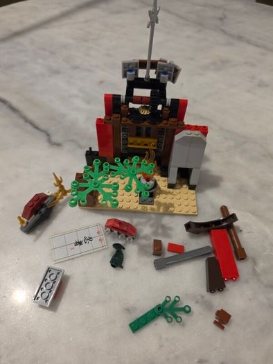 Lego Ninjago Fire Temple and  Mini Fig Collection