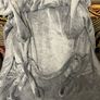 Primark grey fluffy dressing gown Image 4