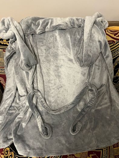 Primark grey fluffy dressing gown