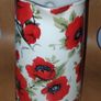 ShannonBridge Potteries Large Jug/vase with Red Poppies Pattern, H 17,5 cm Image 3