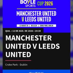 Manchester vs Leeds ticket  Seating / Hill 16