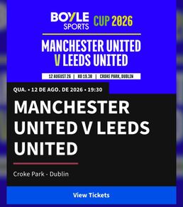 Manchester vs Leeds ticket  Standing / Hill 16