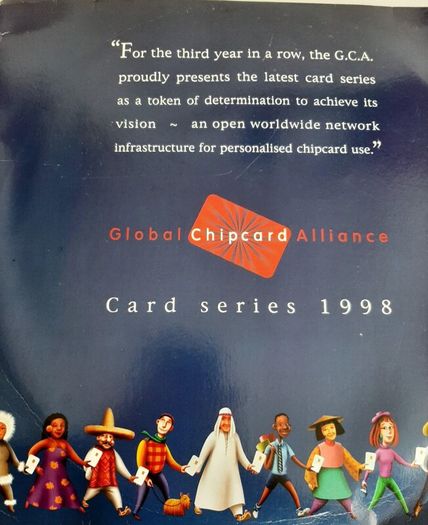 mint 10 world call cards 1998 in folder