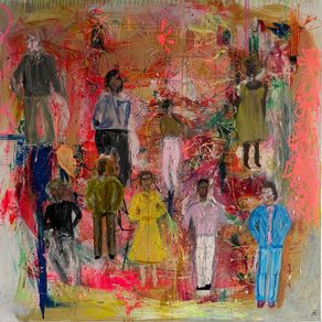 Original Abstract Painting Dublin Figurative Art Production Company Film TV