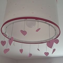 Pink heart lampshade