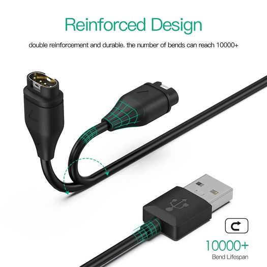 Compatible for Garmin Watch Charger Cable (2 Pack)