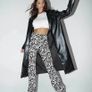 New Motel Rocks Zoven Trouser In 90's Zebra Black And White Image 5