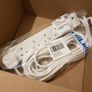 PRICE REDUCED FROM 25 TO SELL!! Very Safe and High Quality Surge Protected 6 Gang 10m White Extension Lead Image 3