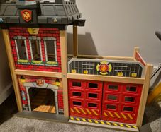 Toy Wood Fire Station