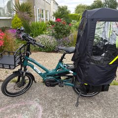 Tern HSD cargo bike with rain shield