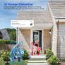 Solar-Powered Outdoor Security Camera, 1080p WiFi, 2-Way Audio, Night Vision, App Control, Weather Resistant, IP65, Cloud Storage, Human Detection, 2.4GHz Only, Pan Tilt Control Image 7