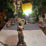 Vintage large woman statue lamp Image 4