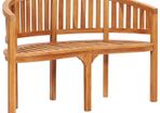 Banana Bench 120 cm Solid Teak Wood