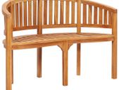 Banana Bench 120 cm Solid Teak Wood