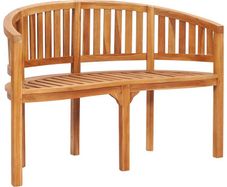 Banana Bench 120 cm Solid Teak Wood