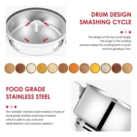 EU US Stock Portable 28000 RPM High Speed 150g Electric Herb Grain Spice Grinder Coffee Mill Flour Nuts Seeds Powder Machine
