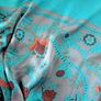 RARE BNWT Karen Millen Teal Paisley Silk Maxi Dress Image 5
